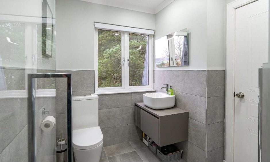 En-suite shower room in 20 Dunbar Court, Gleneagles.