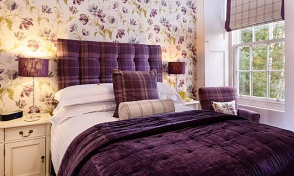 Guest bedroom at Glenshieling House in Blairgowrie.