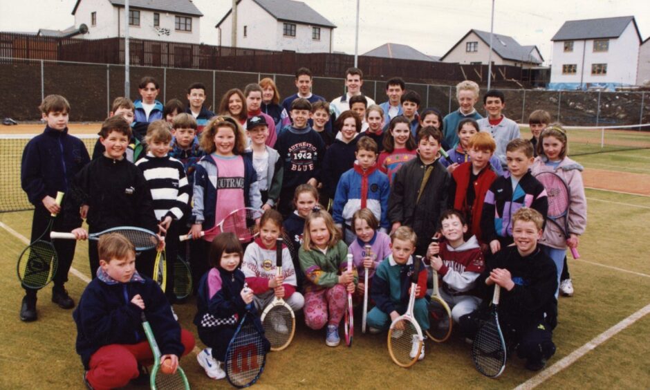 Broughty Ferry Lawn Tennis Club were moving after 73 years to new courts at East Balgillo. Image: DC Thomson.