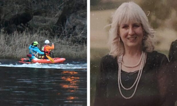 Searches on the River Tay for missing Perth woman Clare Marshall. Image: Stuart Cowper/Police Scotland