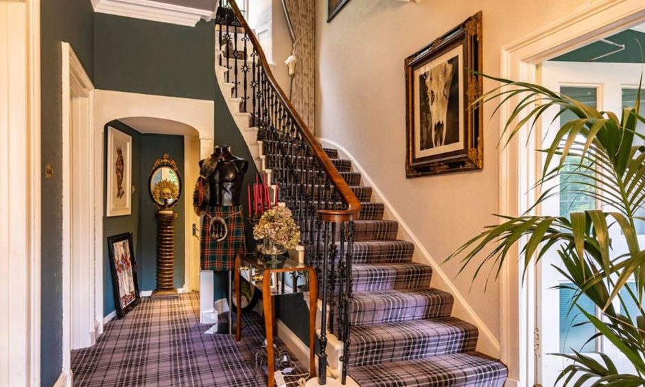 The entrance hall at Glenshieling House in Blairgowrie.