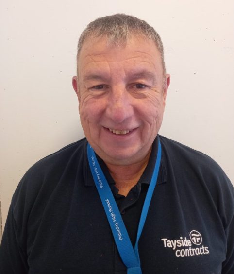 Graham Scott in Tayside Contracts polo shirt