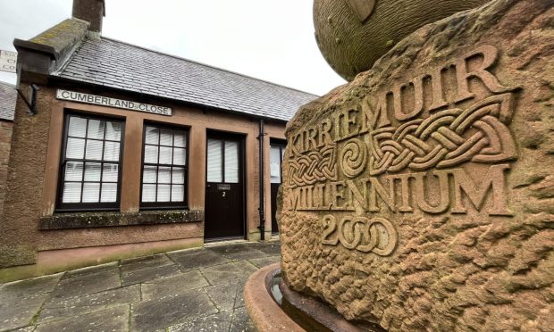 A public consultation is to be held over the possible re-naming of Kirriemuir's Cumberland Close. Image: Graham Brown/DC Thomson