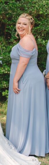 Jade was a bridesmaid at her cousin's wedding in May 2022 before she embarked on her weight-loss journey.