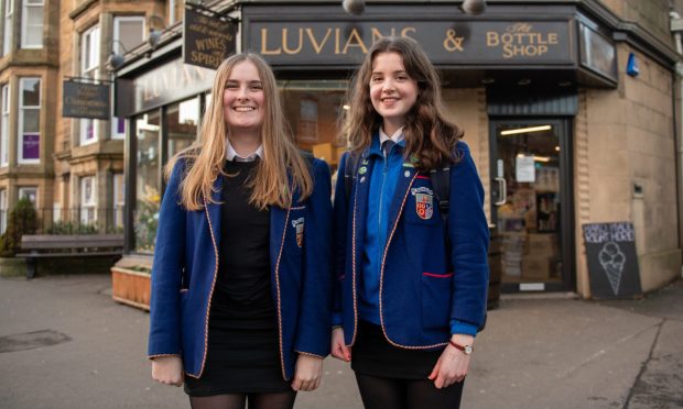 Beth Harvie, left, and Eilidh Kennedy Houston are involved in the Cupar community.