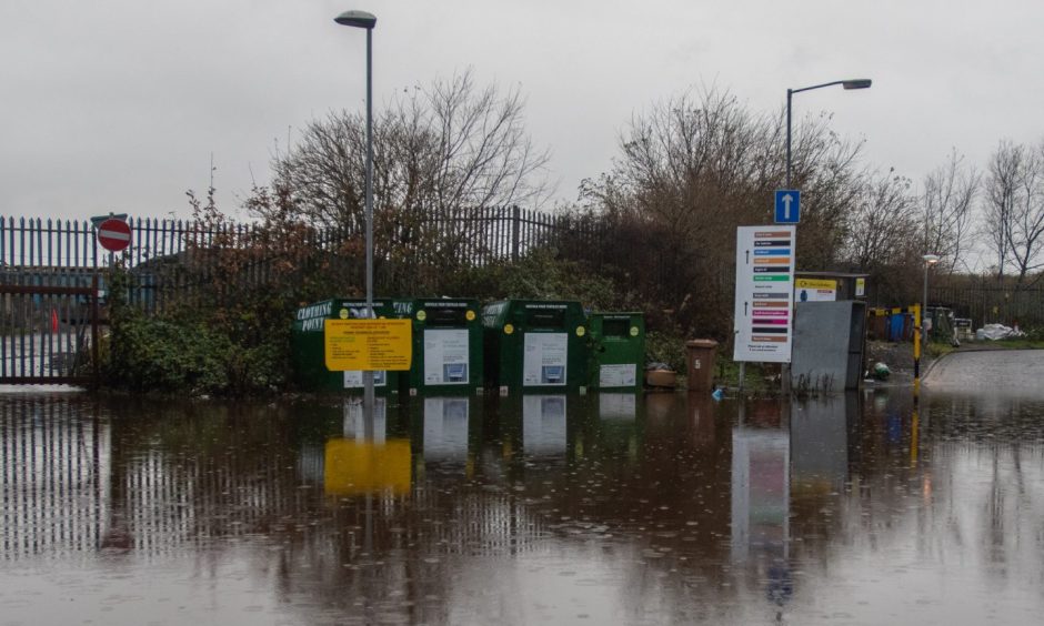 Flooding closures at Dundee's Riverside Recycling Centre double