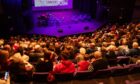 The audience awaits the start of the Christmas concert at Gardyne Theatre.  Image: Kim Cessford/DC Thomson.