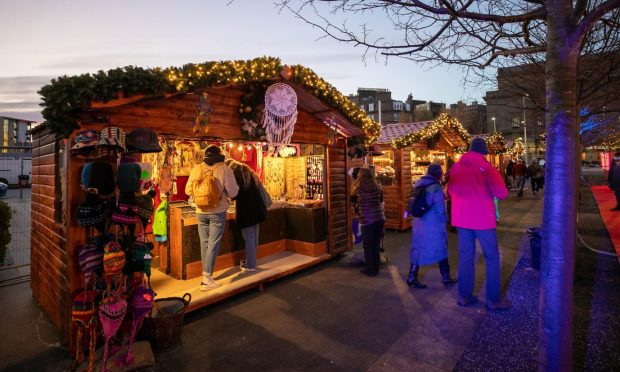 Revellers enjoy the Winterfest markets in 2021