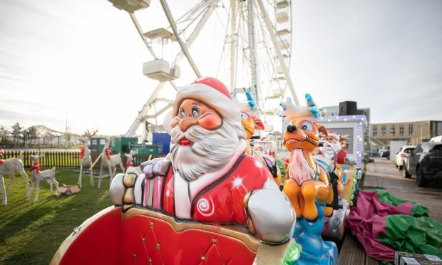 Winterfest featured children's rides and a big wheel. Image: Kim Cessford/DC Thomson