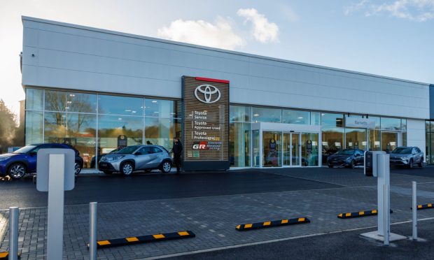 One of the new dealerships, which has opened on Dunsinane Avenue. Image: Kenny Smith/DC Thomson