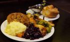 The vegetarian carvery at Kingsway Restaurant in Dundee.