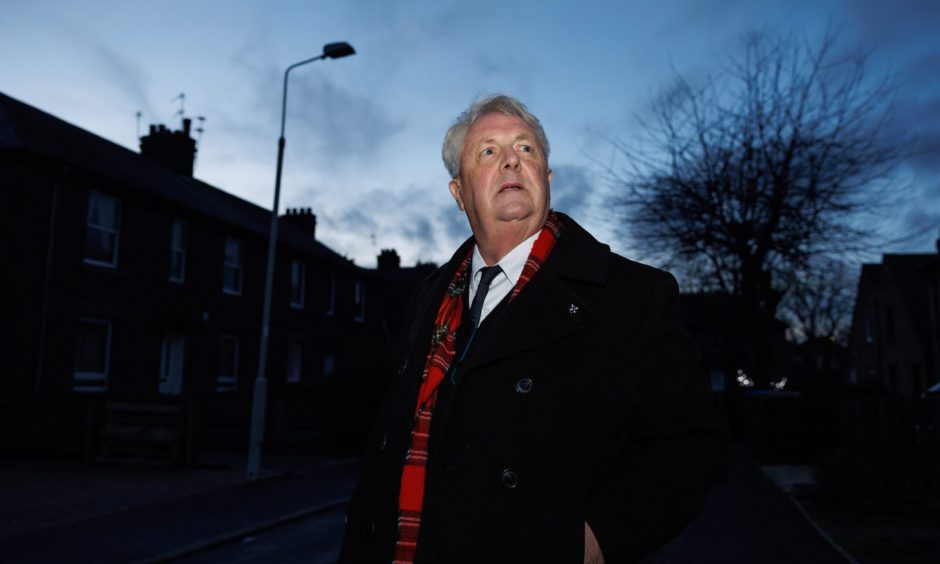 SNP councillor John O'Brien reported broken street lights in Fife