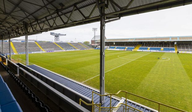 Greenock Morton's Cappielow failed a pitch inspection on Friday afternoon. Image: SNS