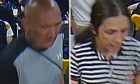 The man and woman pictured may be able to assist the police's investigation into an alleged assault on a Fife to Edinburgh train at around 7pm on Saturday, September 9 2023.