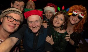 Phil Cunningham, second left at the front, with his Christmas Songbook band.
