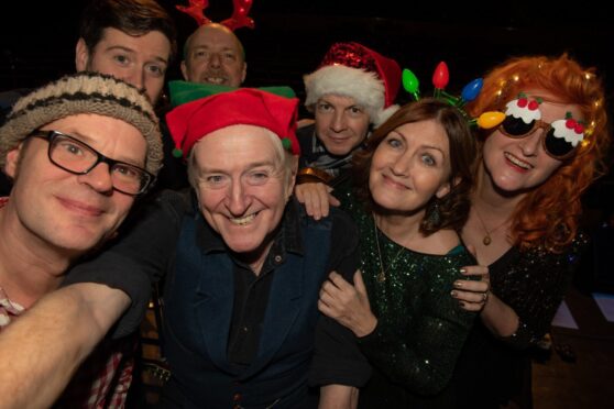 Phil Cunningham, second left at the front, with his Christmas Songbook band.