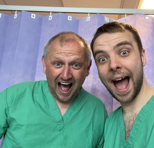 Arbroath couple Mike (left) and Kyle theatre-ready for the birth of daughter through surrogacy. 