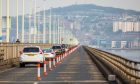A contraflow system on the Tay Road Bridge