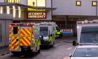 Ambulances outside Victoria Hospital in Kirkcaldy. Image: Steve Brown/DC Thomson