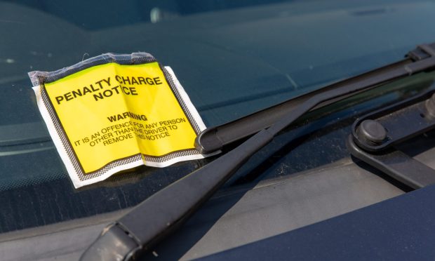 Fife Council is issuing on-street parking tickets in the evening. Image: Steve Brown/DC Thomson.