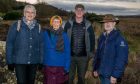 River Eden Sustainability Partnership members (from left) Sarah Davidson, Nicola Allison, Michael Farrell and Dallas Seawright at the River Eden in Cupar. Image: Steve Brown/DC Thomson