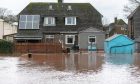Flooding in Bankwell Crescent, Strathmiglo. Image: Steve Brown/DC Thomson