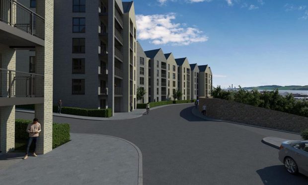 An artist's impression of the proposed flats. Image:  First Endeavour LLP with Craigie Estates Ltd