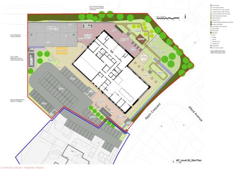 Plans for the new Templehall Community Hub in Kirkcaldy