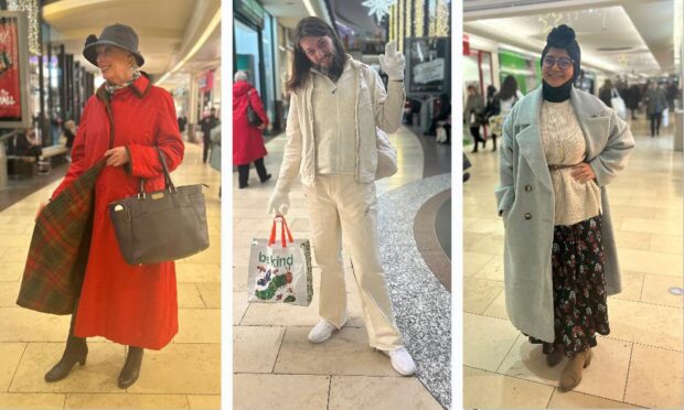 Three stylish winter outfits. Image: Poppy Watson/DC Thomson