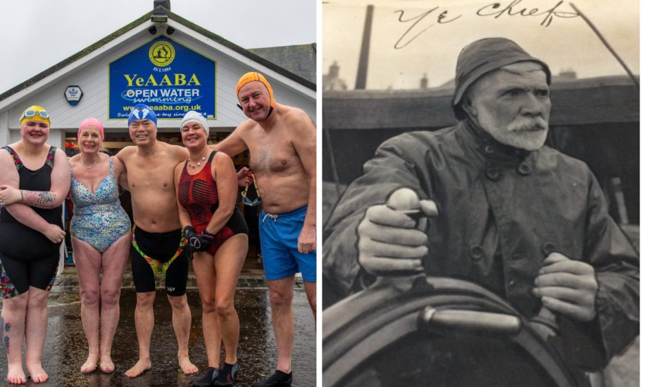 The Broughty Ferry New Year's Day Dook on January 1 will mark the 140th anniversary of open-water swimming club Yeaaba. The club was founded by John Barrowman, pictured above.