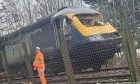 Train crashed on to tree Broughty Ferry