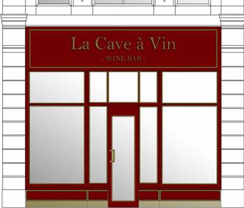An artist impression of La Cave a Vin wine bar on Perth's George Street.