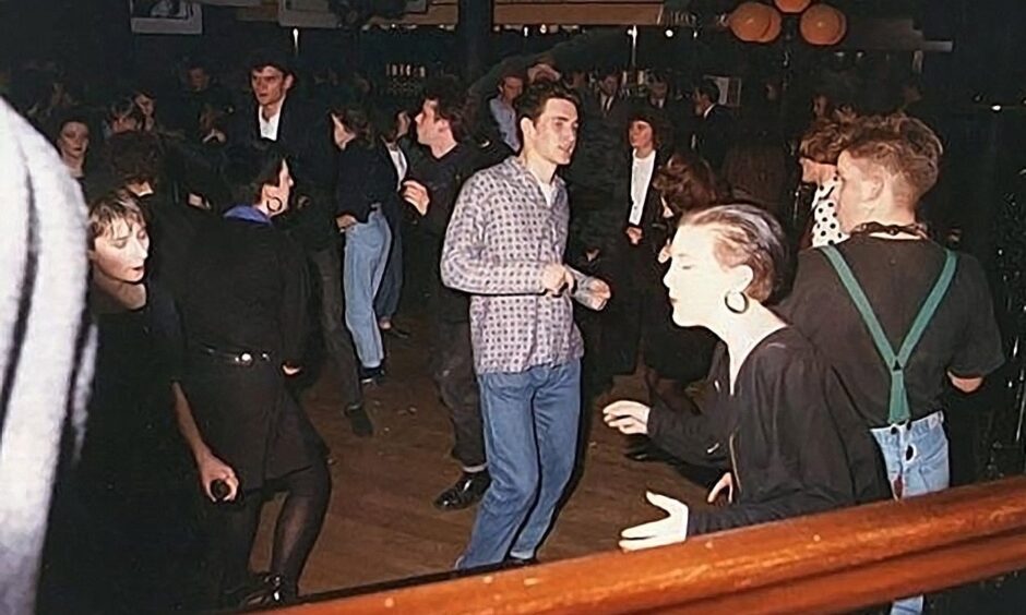 People on the crowded dance floor at Fat Sam's in Dundee.