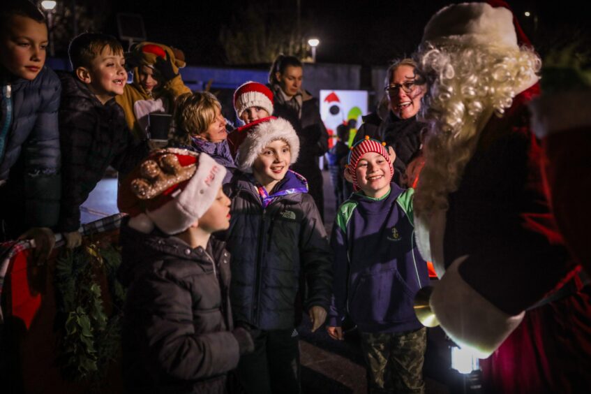 Borrowfield primary school Montrose Christmas lights event.