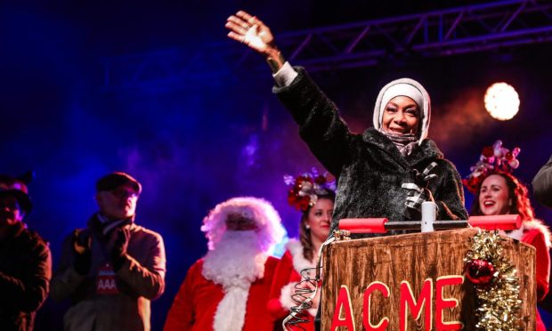 Boney M performing at the Perth Christmas lights switch-on 2023.