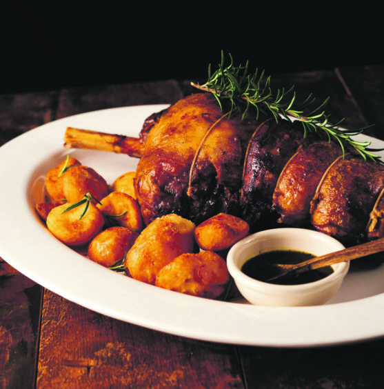 A roast on a plate by family butchers in Dundee.