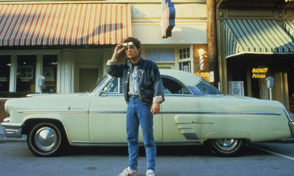 Marty McFly in a scene from Back To The Future. Image: Shutterstock.