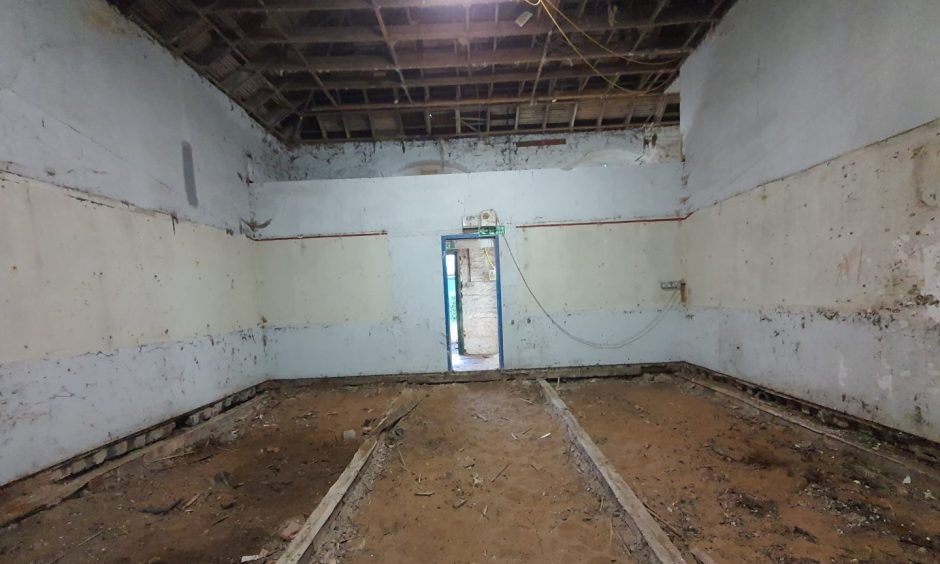 An old squash court will be renovated as part of the work.
