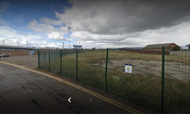 The planned battery storage site is beside Forfar Athletic's Station Park. Image: Google