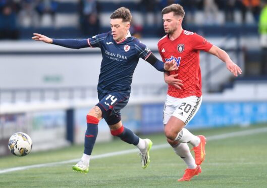 Josh Mullin in action for Raith Rovers against Queen's Park. Image: Mark Runnacles / Shutterstock.