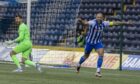 Kilmarnock take the lead with less than 20 seconds on the clock. Image: Shutterstock