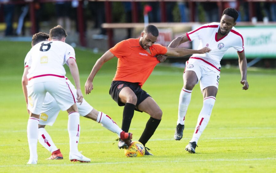 Pablo Ganet in action against Brechin