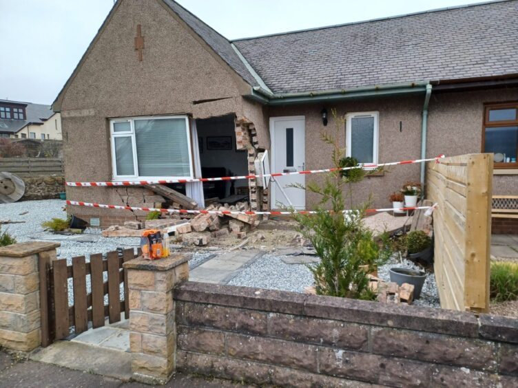 The house into which Simon Hart crashed