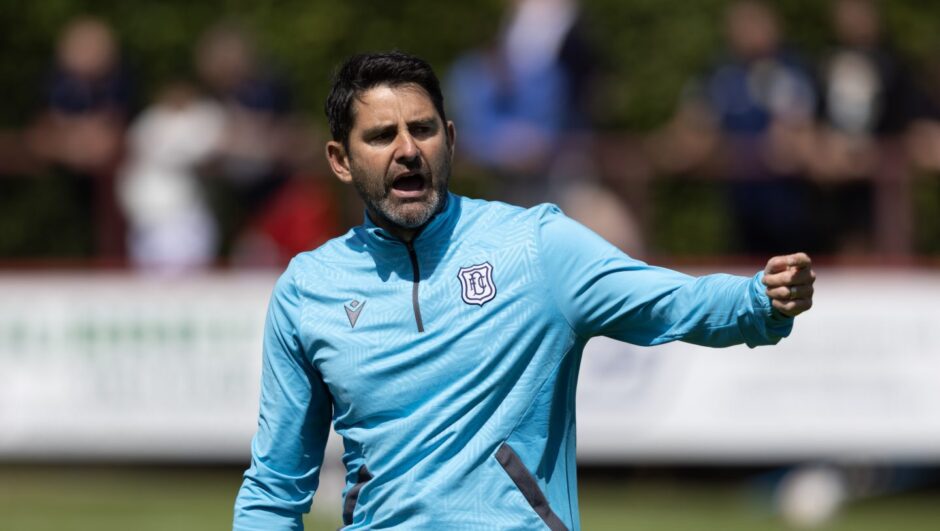 Dundee assistant boss Stuart Taylor. Image: SNS.