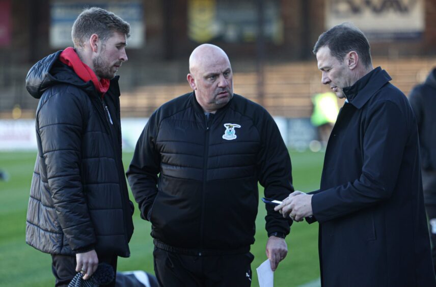 David Wotherspoon, Gary Bollan and Duncan Ferguson, left to right, while at Inverness
