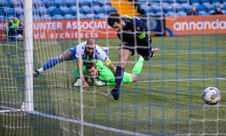 Kilmarnock go ahead after just 18 seconds. Image: SNS