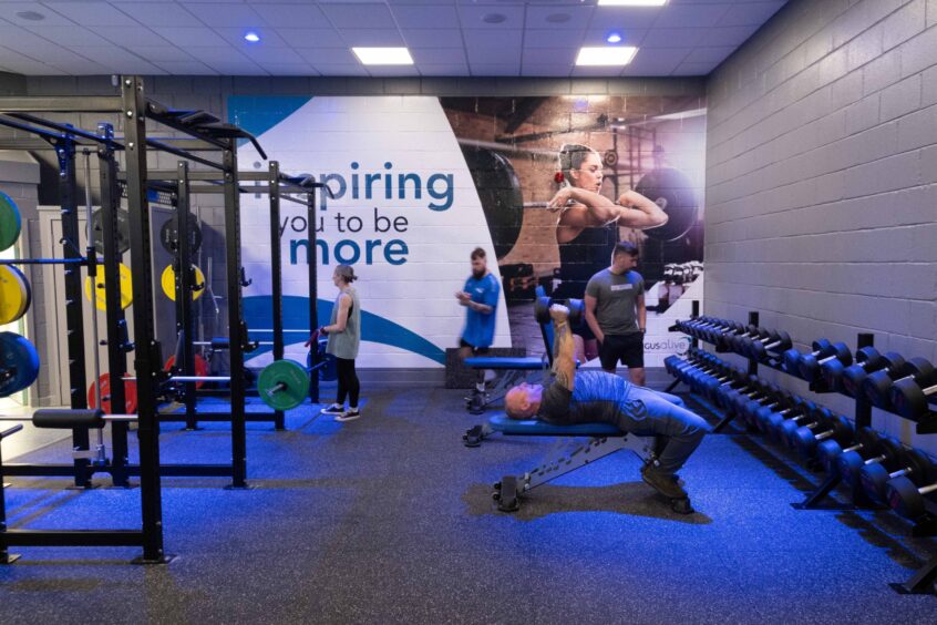 One of the cheapest gyms to use in Angus - the new gym at Arbroath's Saltire Sports Centre.