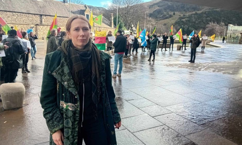 VIDEO: Humza Yousaf and Dundee councillor Nadia El-Nakla’s Turkey links spark angry Kurdish protest at Holyrood
