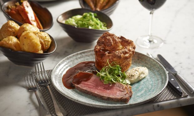 A Sunday roast from Malmaison Bar & Grill, Dundee.