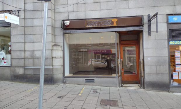 Former Baynes unit on Crichton Street, Dundee.